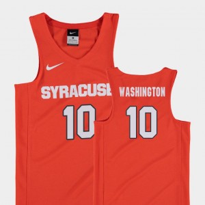 Syracuse Orange Howard Washington Jersey Replica Orange For Kids #10 College Basketball