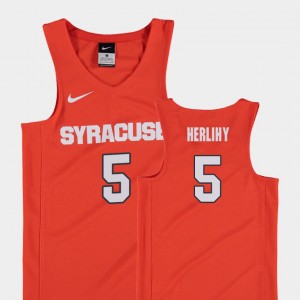 Syracuse Orange Patrick Herlihy Jersey Youth(Kids) Replica Orange College Basketball #5