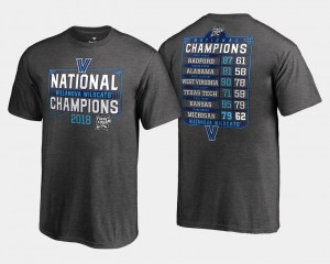 Villanova Wildcats T-Shirt Heather Gray For Kids Basketball National Champions 2018 Dropstep Schedule