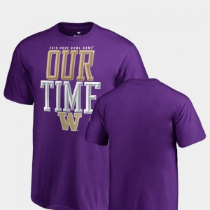 Washington Huskies T-Shirt For Kids Purple Counter 2019 Rose Bowl Bound